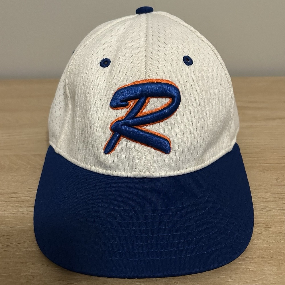 Richardson 417 Pro-Fit White,‎ Blue and Orange Mesh Hat